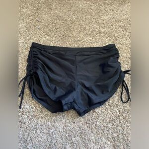 Black bathing suit bottoms